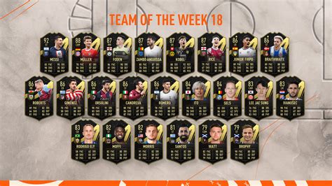 totw 18|FIFA 18 Team Of The Week 18